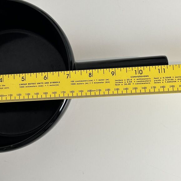 Vintage MCM Black Enamel Sauce Pan Red Dots Mid-Century 60s - Picture 7 of 9